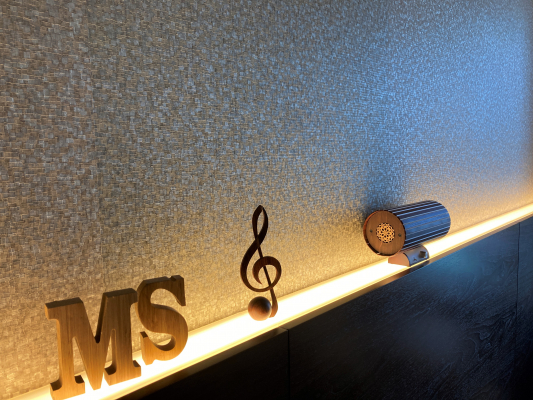 入眠に最適なスピーカーSLAショコラ、 エムズシステム本店でご購入の方にもれなく 電磁波から眠りを守る「ぐっすりマット」をプレゼント 人の心とからだの調律を実現するエムズシステムの波動スピーカー