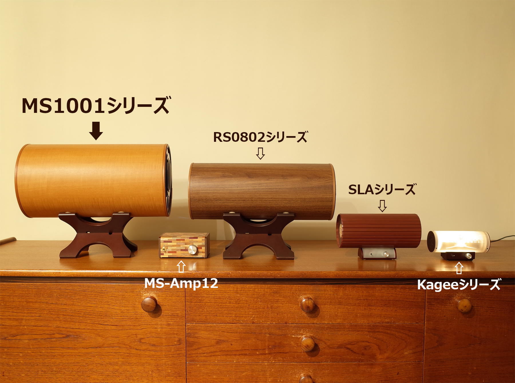 波動スピーカー MS1001外装色褪せている部分